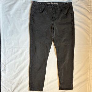 Calvin Klein Black Jeans Size 14 Curvy Skinny